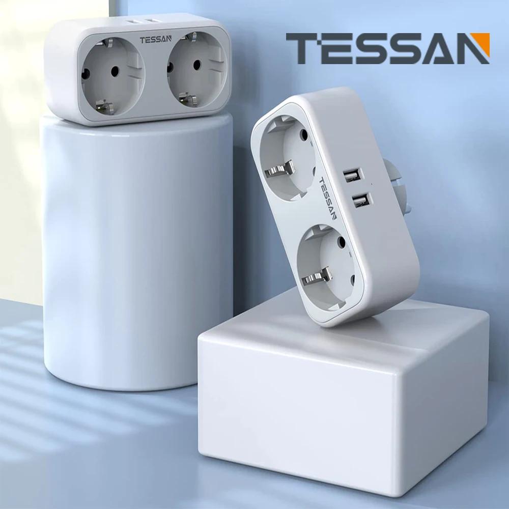 TESSAN Ƽ ܼƮ  USB Ʈ ִ  Ƽ , CŸ   Ȯ,  ȣ, 110  230V
